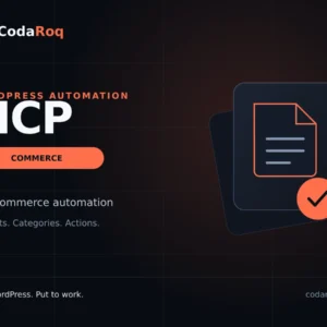 CodaRoq MCP Commerce — WordPress automation